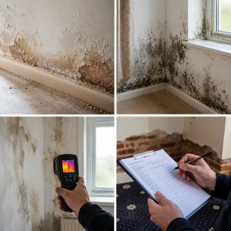 Professional damp proofing work in Nottingham - completed project